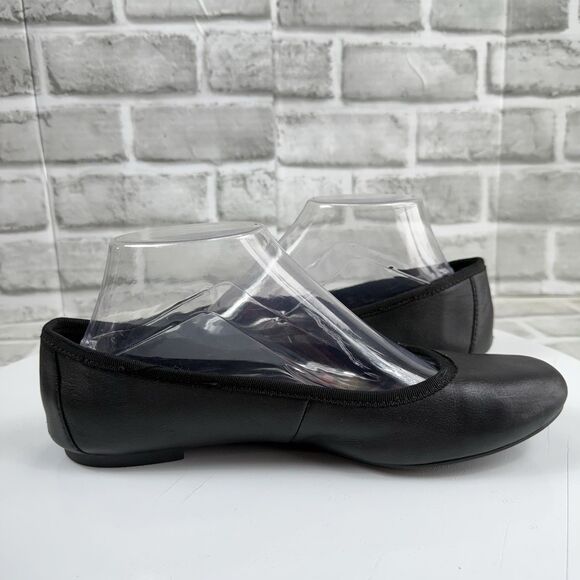 Born Julianne Ballet Flats Black Leather Women's Size 9/9.5 Casual Slip On Shoes - Picture 3 of 13